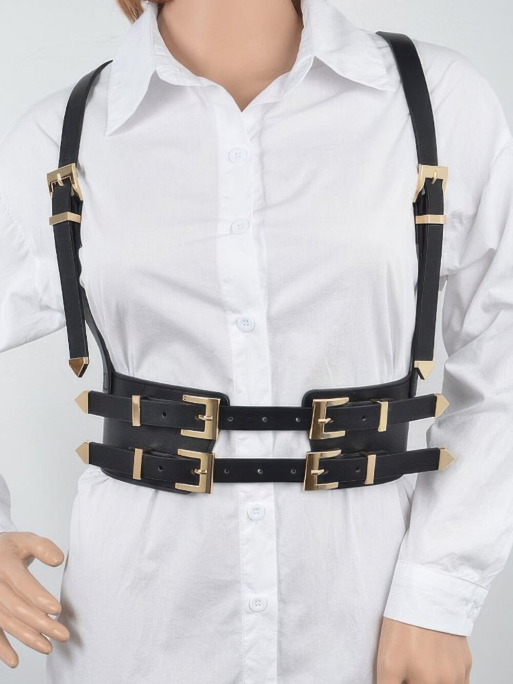 Multi Buckle Harness Belt